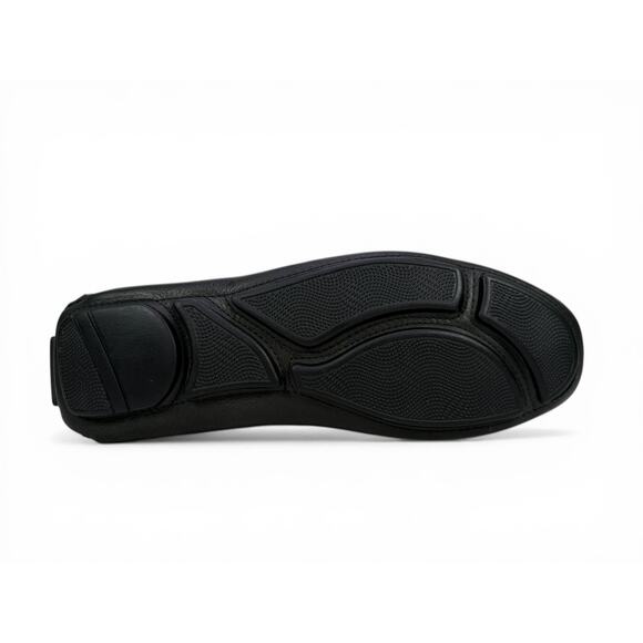 Massimo Matteo Bit Driver Loafer Mens 9.5 Black Leather Moccasin Slip On Luxury main image 8